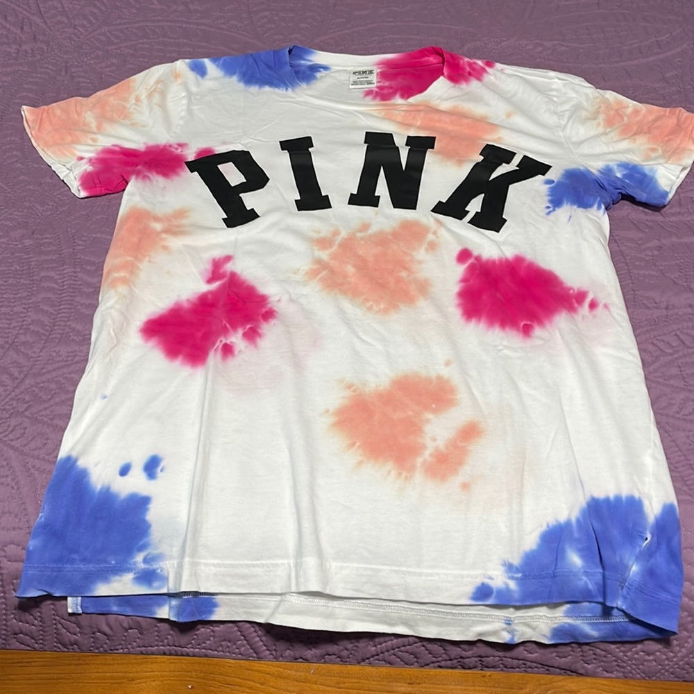 VS Pink Tie Dye tee